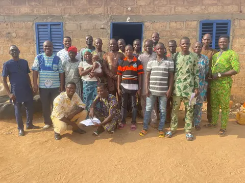 Group photo of participants at the training workshop on the spelling guide